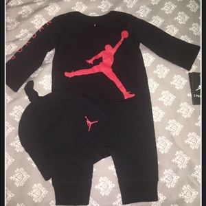 Jordan 3 month Onesie and baby hat